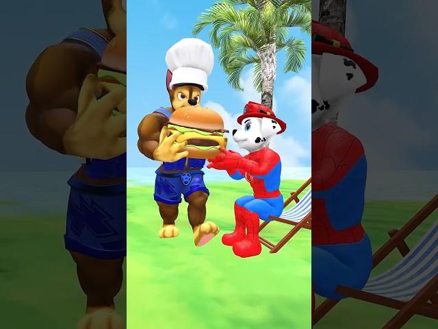 PAW Patrol Marshall, Ryder, Chase vs Tung Tung Sahur Funny Moments #shorts #funny #trending #2