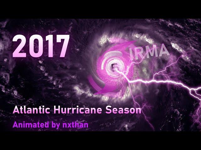 2017 Atlantic Hurricane Season Animation