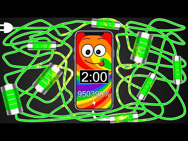 Overcharging Phone Battery !!950399% [2 Minute Timer Bomb] 