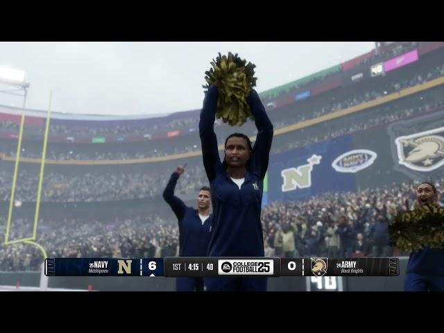 EA Sports College Football 25 Gameplay: Navy vs Army - (Xbox Series X) [4K60FPS]