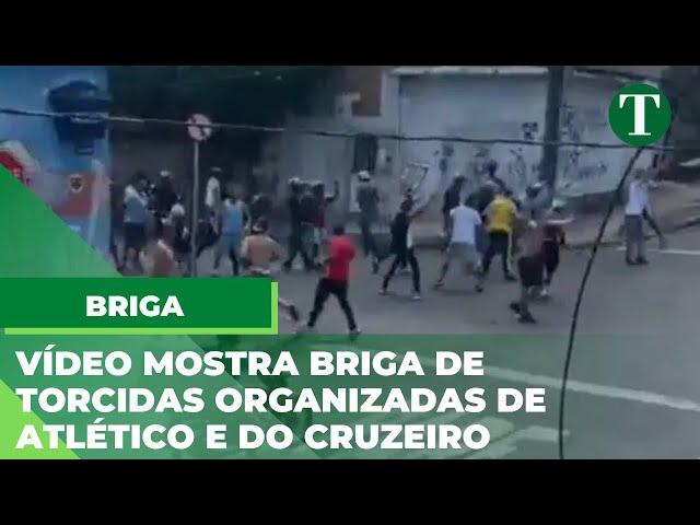 Vídeo mostra a BRIGA de TORCIDAS ORGANIZADAS de ATLÉTICO e de CRUZEIRO