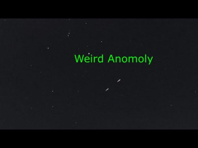 Caught something weird in the Night Sky while doing a Time Lapse