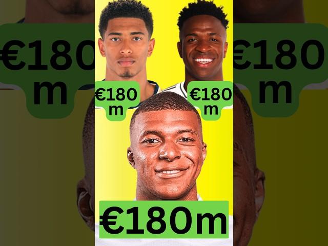 Real Madrid vs Real Betis 2-0 Players Market Value #mbappe #vinicius #bellingham #endrick #rodrygo