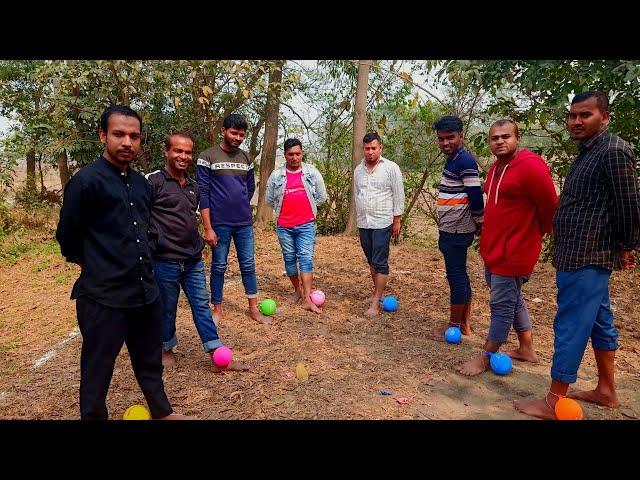 Family Entertainment club | Bangla funny video | বেলুন ফাটানো মজার খেলা | Balloon burst fun game |