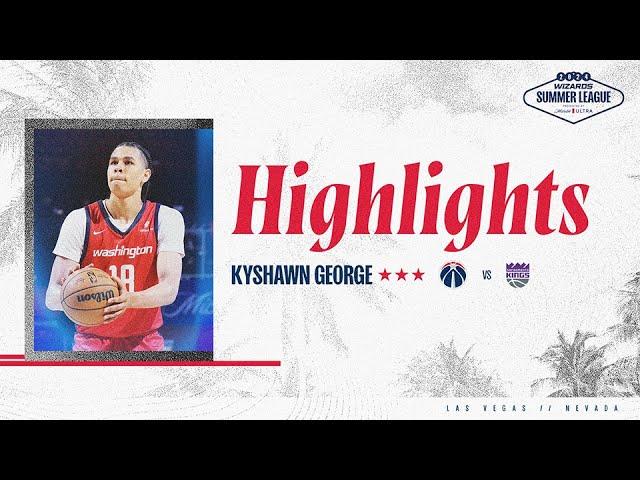 NBA 2K25 Summer League Highlights: Kyshawn George scores 11 in win over Kings | 07/18/24