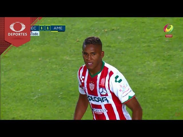 Gol de Brayan Beckeles | Necaxa 1 - 1 América | Clausura 2018 - J14 | Televisa Deportes