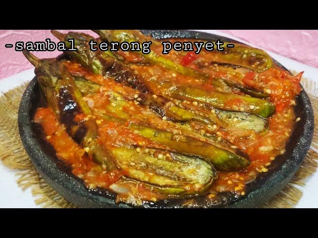 asliiii... !!! nambah nasi terus || sambal terong penyet super mantul