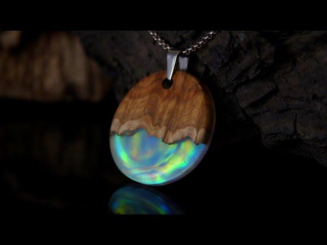 Opal, Wood and Resin Pendant  - Ultimate Secret Wood Type Jewellery Tutorial