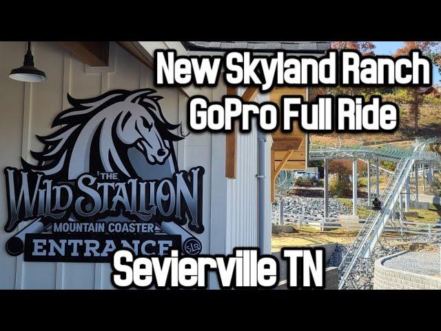 Skyland Ranch Wild Stallion Mountain Coaster Full GoPro Ride  (Sevierville TN)