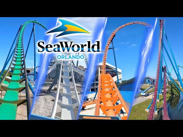 All Roller Coaster at SeaWorld Orlando 2024 