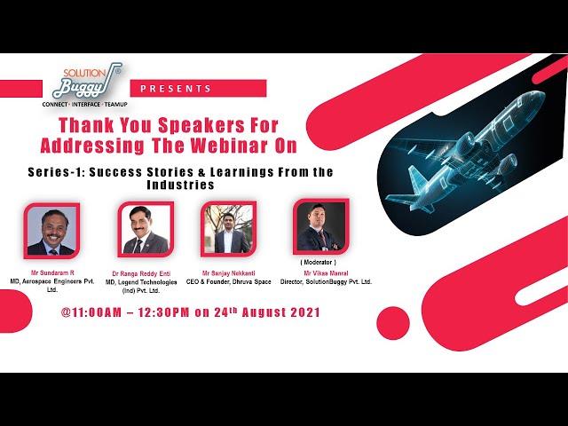 Webinar on "Success Stories & Learnings from the Industry"