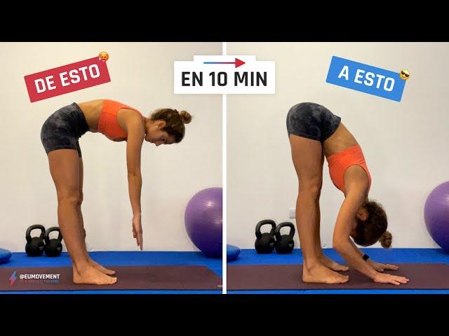 ¿Cómo tener más FLEXIBILIDAD EN 10 MINUTOS (como llegar a tocarte los pies )?