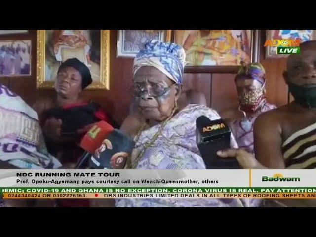 Prof. Opoku-Agyeman pays courtesy call on Wenchi Queen other - Badwam News on Adom TV (21-8-20)