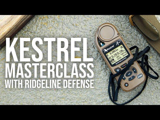 Kestrel Masterclass with Ridgeline Defense