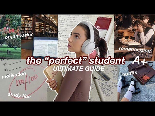 how to be an A student (as a procrastinator) & romanticize school study tips & habits