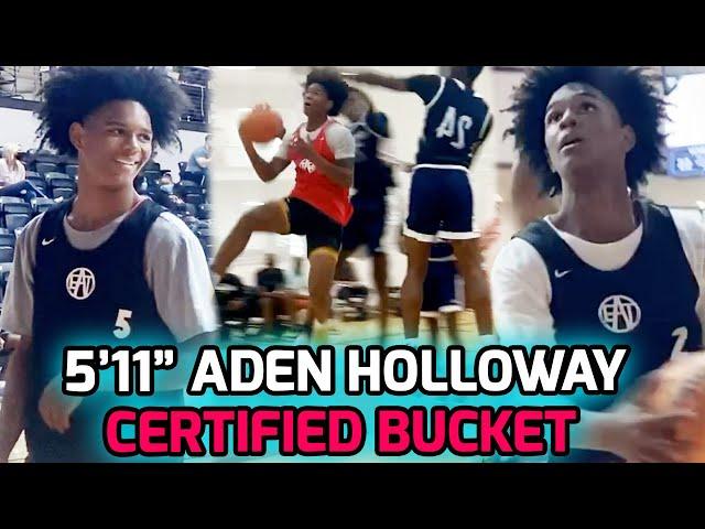 5'11" Sophomore Point Guard Aden Holloway Might Be The CRAFTIEST GUARD In Nation! AAU Highlights 