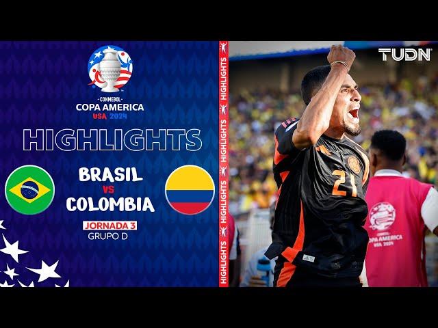 HIGHLIGHTS - Brasil vs Colombia | Copa América 2024 - J3 | TUDN