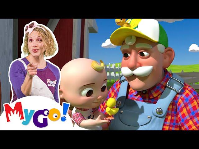 Old MacDonald + MORE! | MyGo! Sign Language For Kids | CoComelon - Nursery Rhymes | ASL