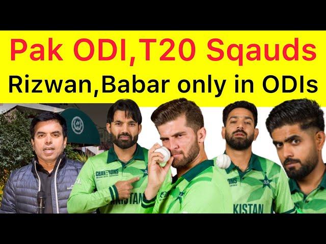 BREAKING  Shaheen & Haris selected in T20s | Babar, Rizwan dropped from Pak T20 Squad