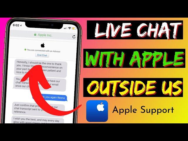 How To Live Chat With Apple Support Form Anywhere | Chat With Apple Team Outside of US