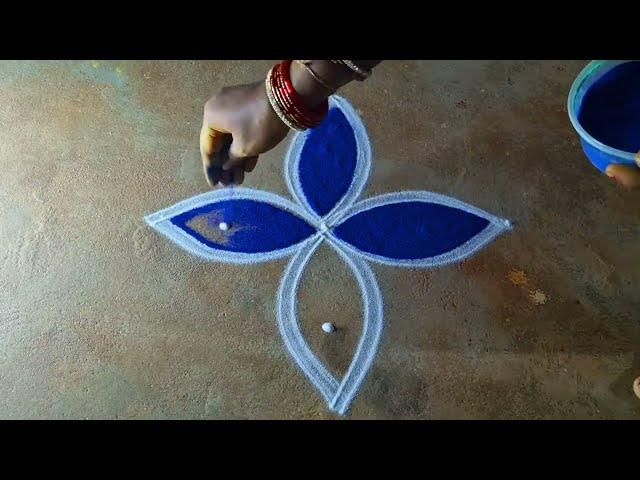 newyear special diya muggulu designs 3*1 thaipongal beautiful rangoli bhogi specialrangoli