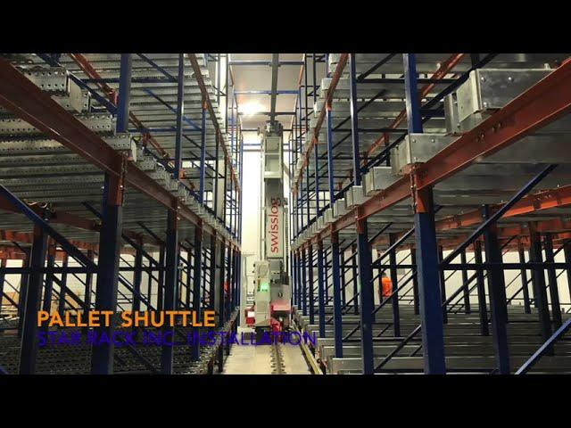 Pallet Shuttle System w/Crane - Pic Video