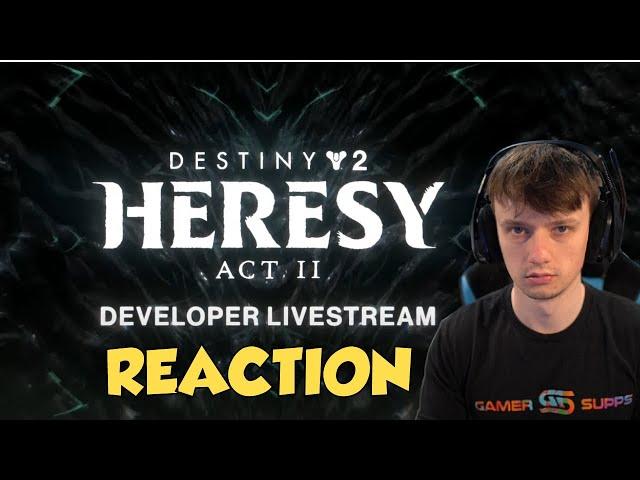 Sweatcicle Reacts to Destiny 2 Heresy Act II Developer Livestream