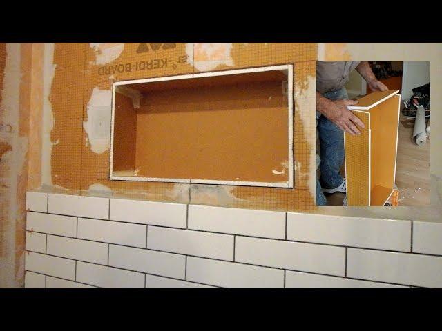 How to make a custom  niche out of foam board for your shower