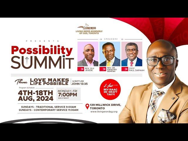 Possibility Summit Day 4 | Rev. Dr. Paul Dapaah | Aug 8th 2024