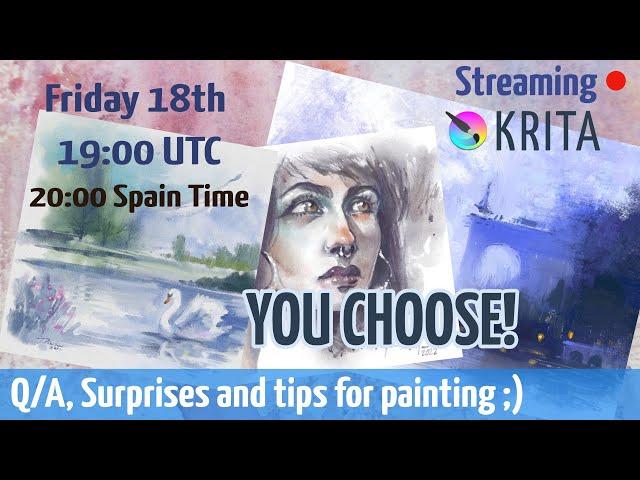 You Choose! WaterColor in Krita with hints and Q/A