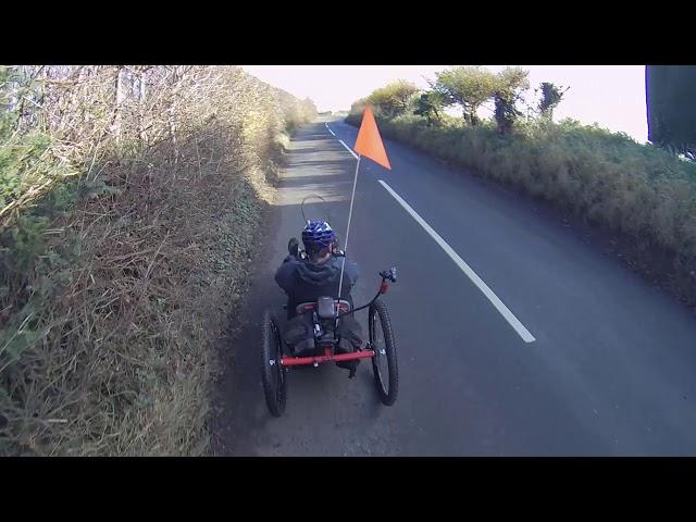 homemade handcycle touring bike first test ride