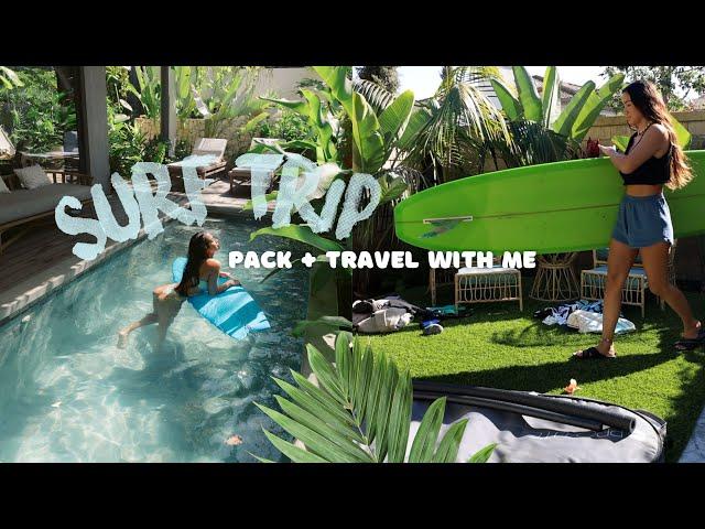 how I pack for a surf trip + travel to Costa Rica