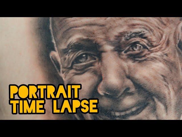 Portrait Tattoo Time Lapse - P Hughes Tattoo