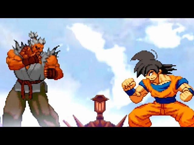 Akuma vs Goku Sprite Battle (Mugen)