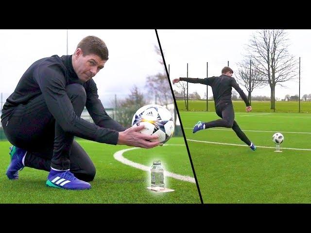 STEVEN GERRARD & F2 AMAZING SHOOTING SESSION! *WATER-BOTTLE EDITION*