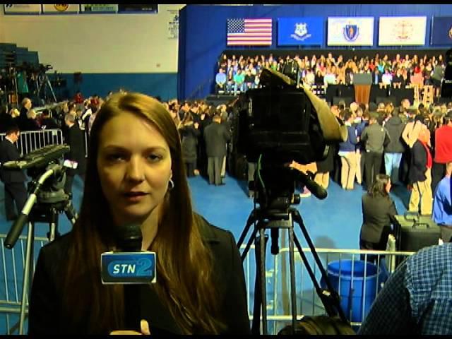 President Obama Speaks on Minimum Wage at CCSU - STN Channel 2 News 3/7/14