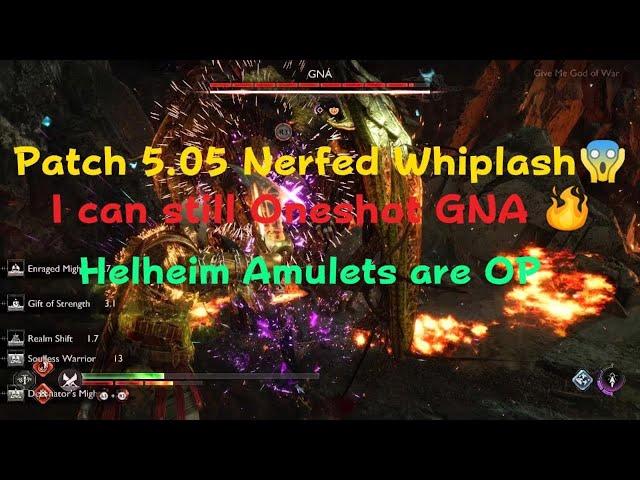 I Can still One hi GNA - Update 5.05 nerfed Whiplash -God of War Ragnarök