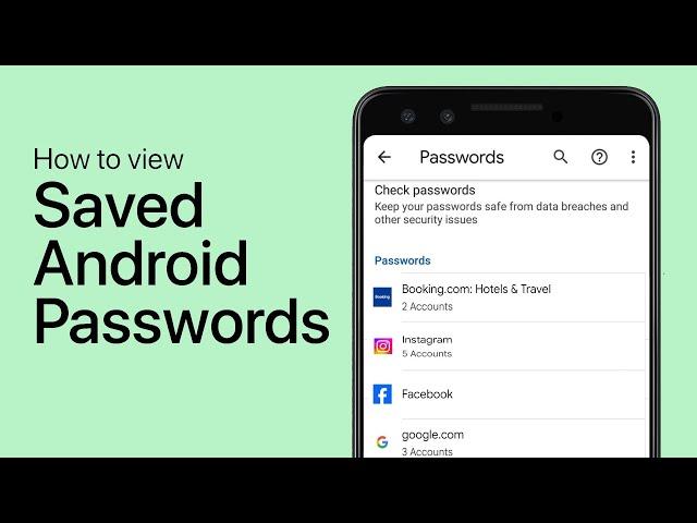 How To View Saved Passwords on Android Phones!! - Howtosolveit