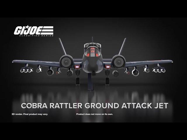 REVEALED! G.I. JOE CLASSIFIED SERIES COBRA RATTLER GROUND ATTACK JET HASLAB