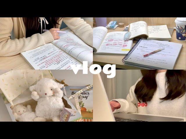 study vlog | 高效学习日常｜自习室学习｜备考日记｜平淡又充实的日子