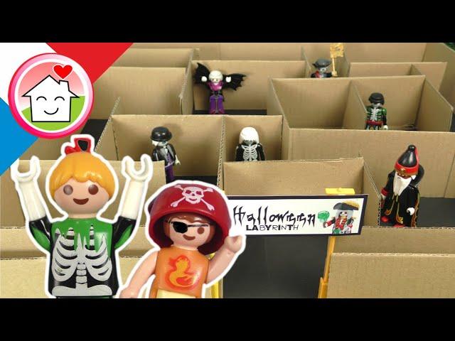 Playmobil en francais La famille Hauser au labyrinthe d‘ Halloween - La famille Hauser