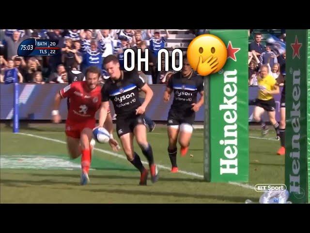 How Bath fans reacted to Freddie Burns mistake vs Toulouse