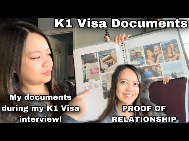 K1 Visa Documents Proof of Relationship | What i brought during my interview! | K1 Visa Approved