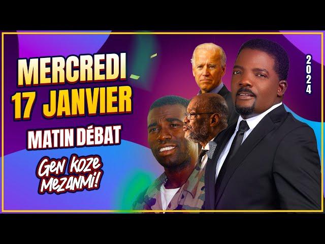 EMISSION MATIN DEBAT ( 17 JANVIER 2024 ) Radio Télé Éclair