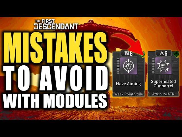 AVOID THIS MISTAKE WHEN ADDING MODULES in The First Descendant - Tips