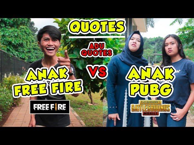 QUOTES FREE FIRE VS PUBG !! KEREN !! - ALDI TV