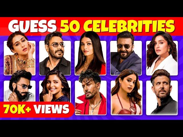 Guess the Bollywood Celebrity in 3 Seconds | Guess the Celebrity Quiz