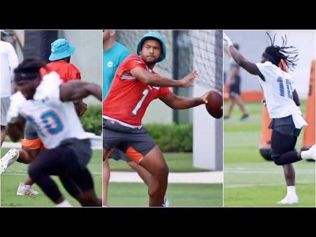 Tua Tagovailoa DEEP BOMB To Tyreek Hill At Dolphins OTA'S  