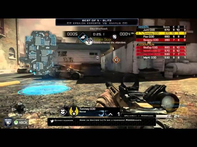 EnVyUs vs Epsilon Esports - Game 3 - LB Round 2 - CoD Championships 2014