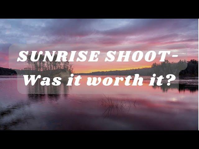 How to Photograph Sunrise - Photo shoot at Hopkinton State Park